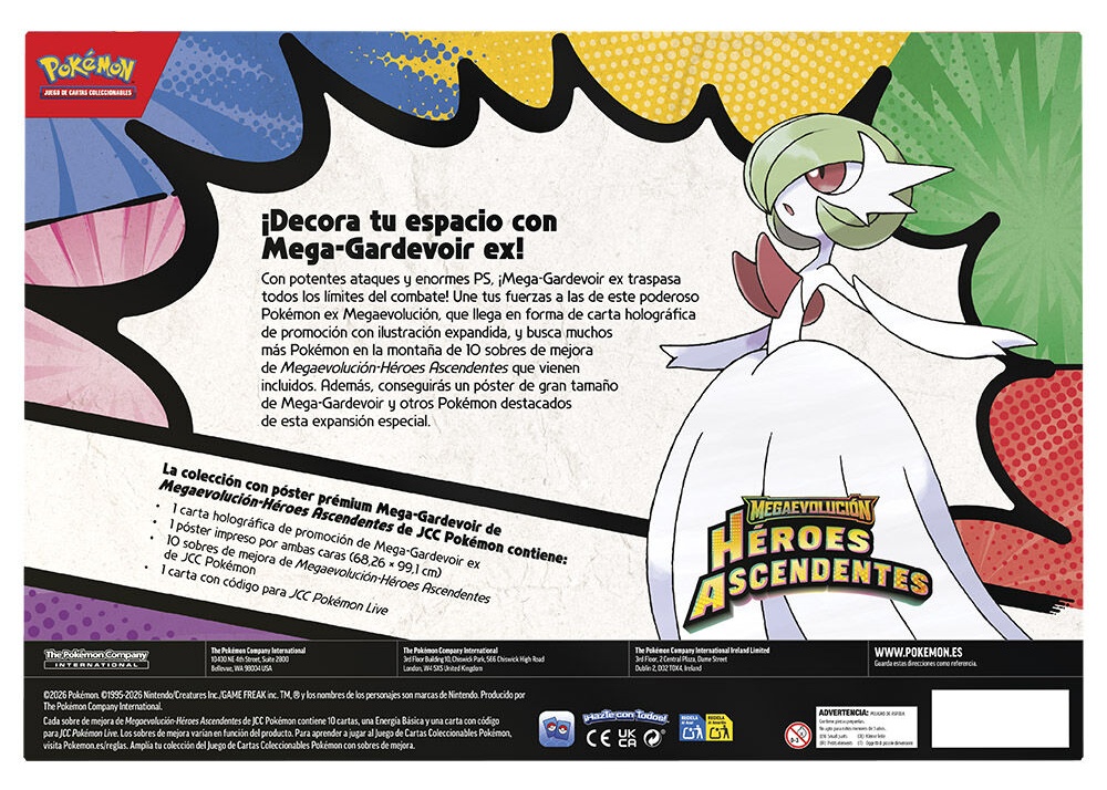 Juego de Cartas Mega Gardevoir Heroes Ascendentes Pokemon TCG - Imagen 2