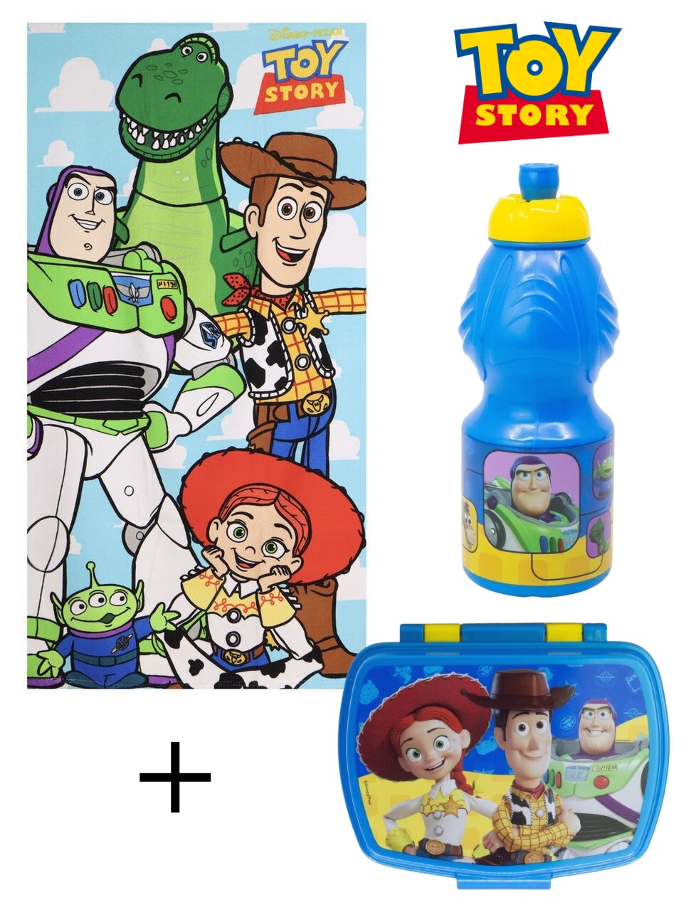 Pack OFERTA Toalla + Botella + Fiambrera Toy Story