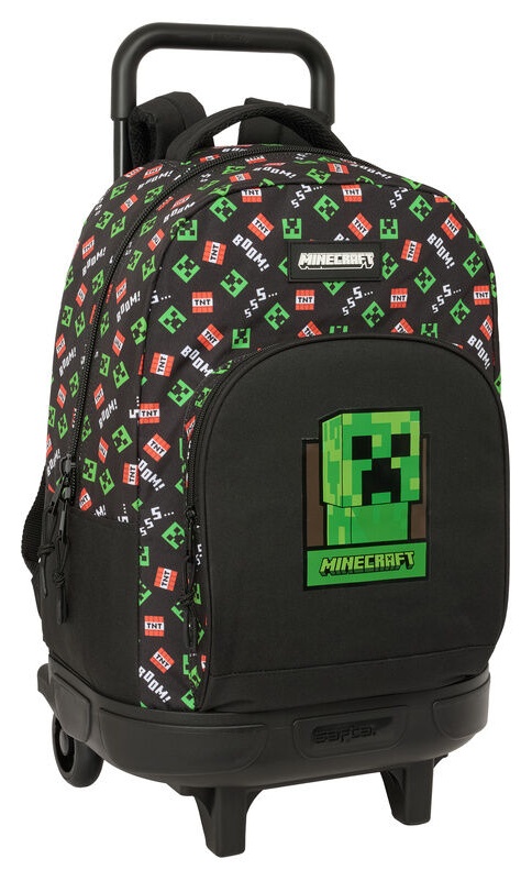 Trolley Mochila Creeper Icons Minecraft 45cm