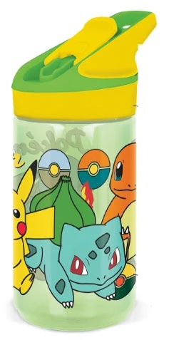 Botella de agua Pokemon verde