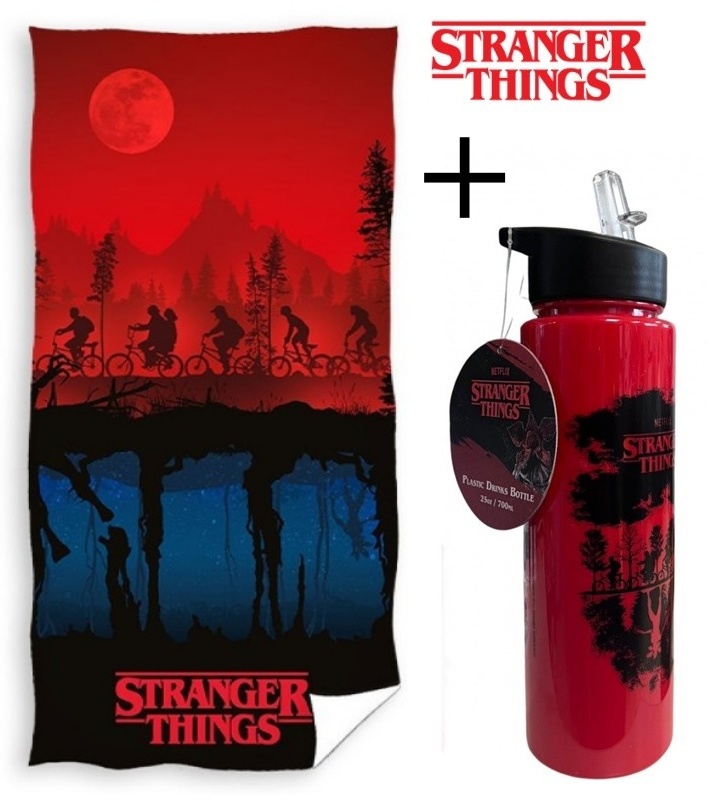 Pack OFERTA Toalla + Botella Stranger Things