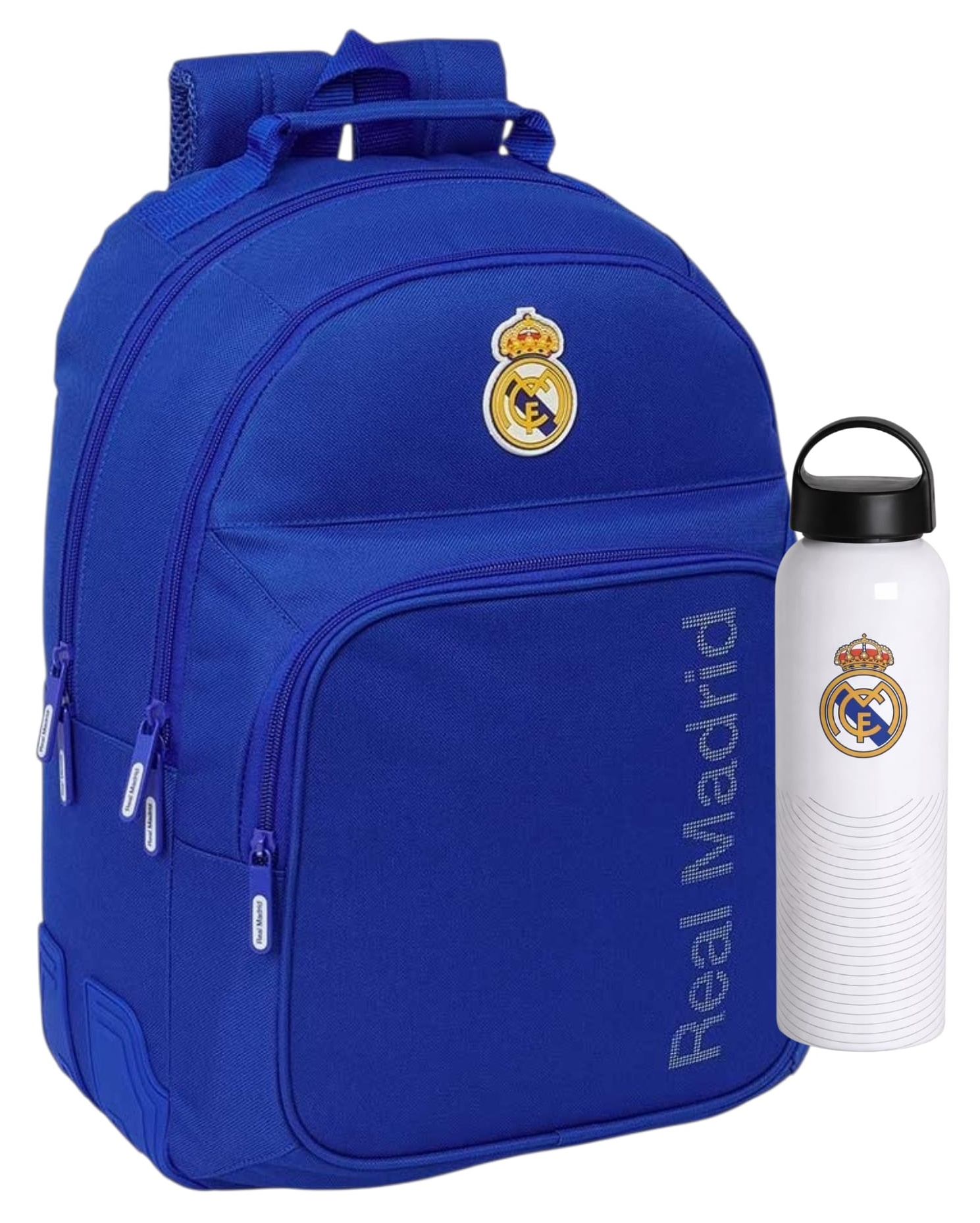 Pack OFERTA Mochila 3ª Equipacion 42cm + Botella Real Madrid