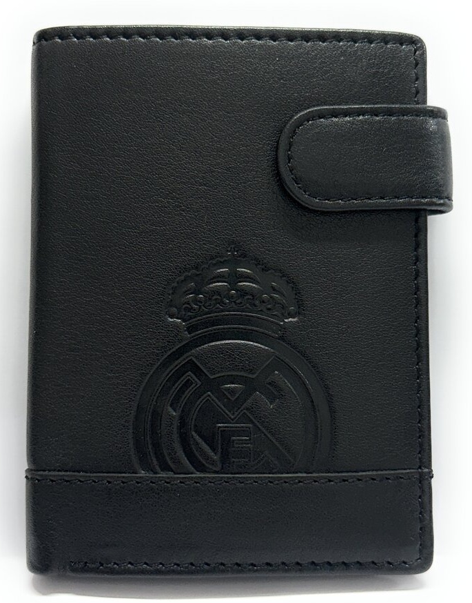 Cartera de piel Real Madrid con cierre