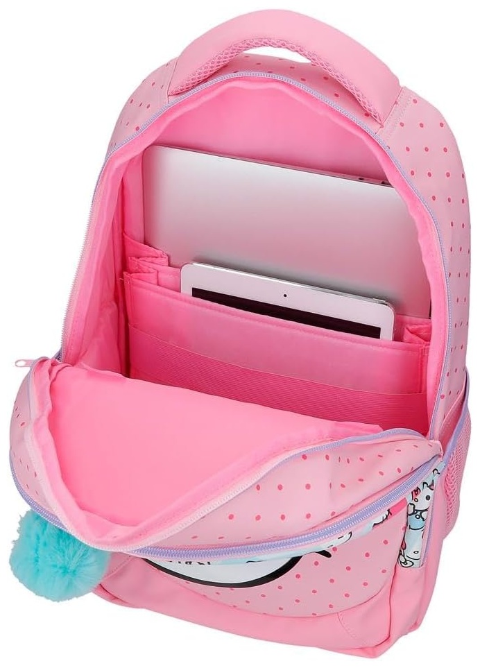 Mochila Cute Hello Kitty adaptable a carro 42cm - Imagen 4
