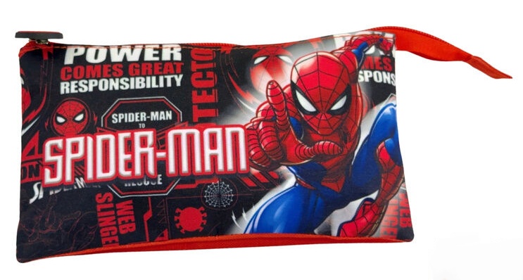 Portatodo triple Great Power Spiderman