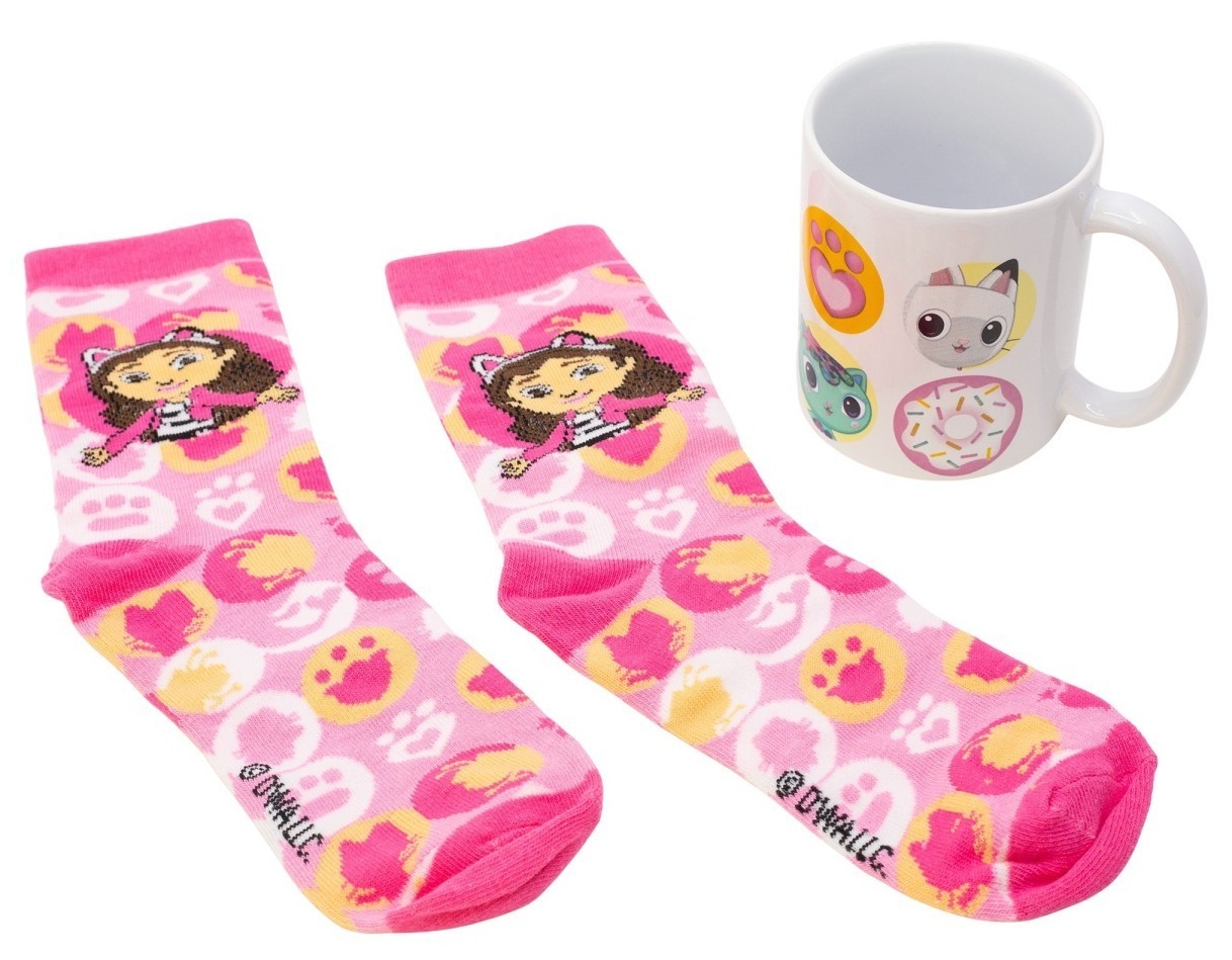 Set regalo Taza + Calcetines La Casa de Muñecas de Gabby - Imagen 2