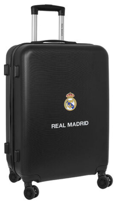 Maleta de viaje Real Madrid negra 63cm