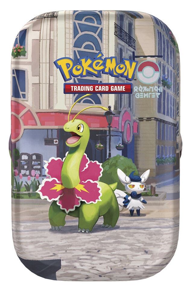 Mini lata Juego de Cartas Meganium Ciudad Luminalia Pokemon TCG