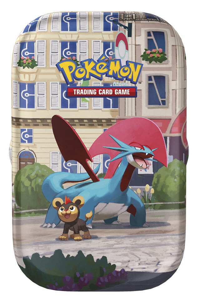 Mini lata Juego de Cartas Salamence Ciudad Luminalia Pokemon TCG