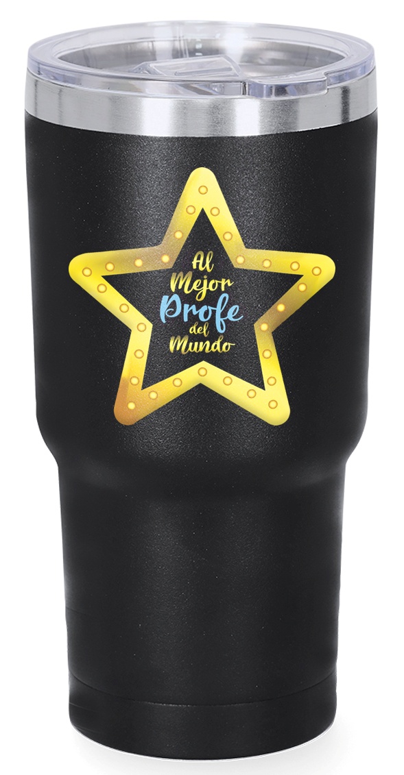 Vaso de viaje acero Al Mejor Profe del Mundo