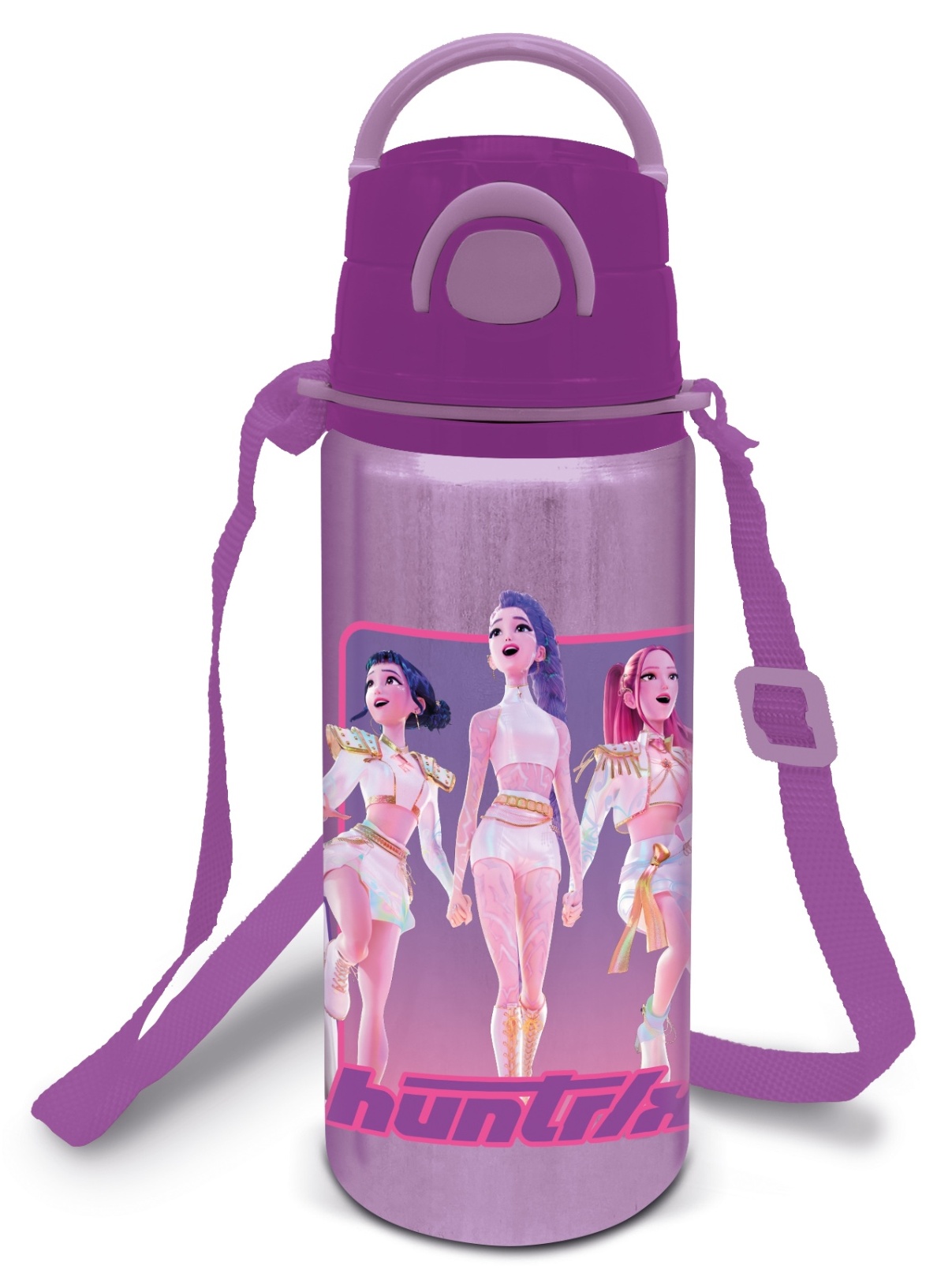 Botella de agua aluminio Las Guerreras K-Pop automatica