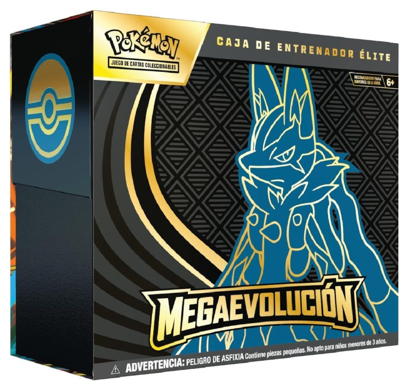 Caja Entrenador de Elite Megaevolucion Lucario Pokemon TCG (castellano)