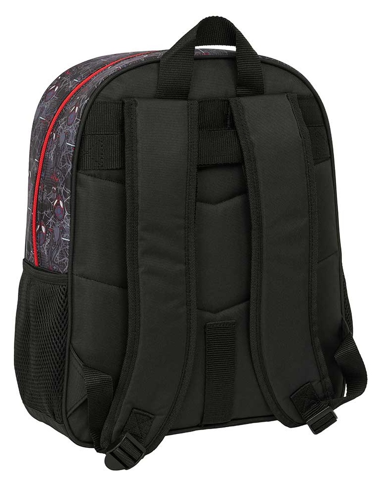 Mochila Miles Morales red Spiderman adaptable a carro 38cm - Imagen 3