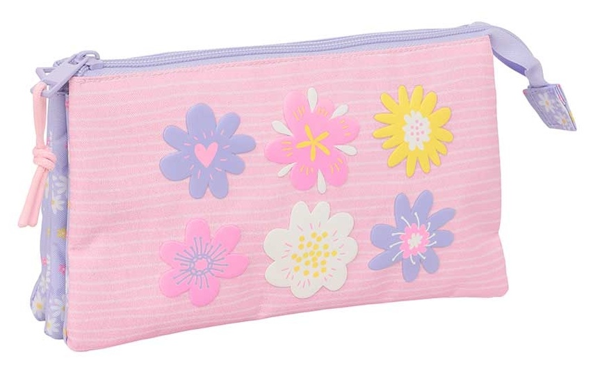 Portatodo triple Flores Safta