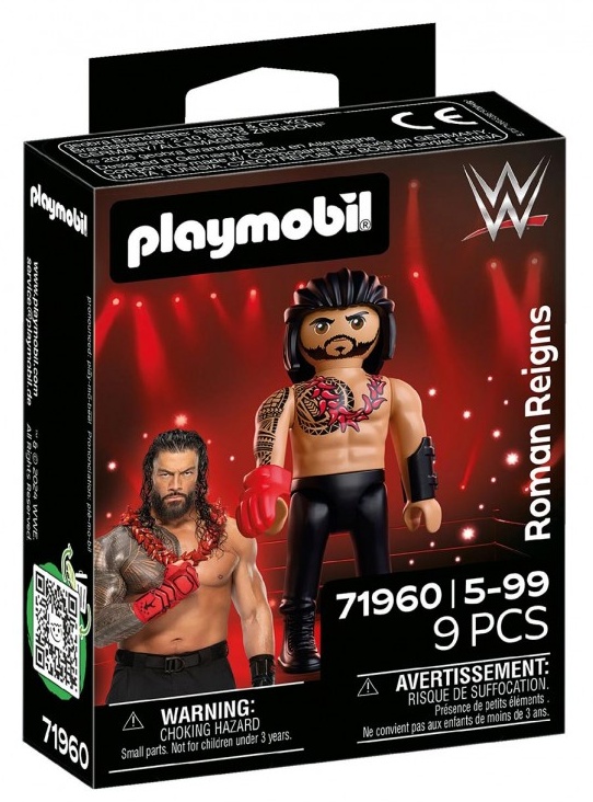 Figura Playmobil Roman Reigns WWE 9 piezas