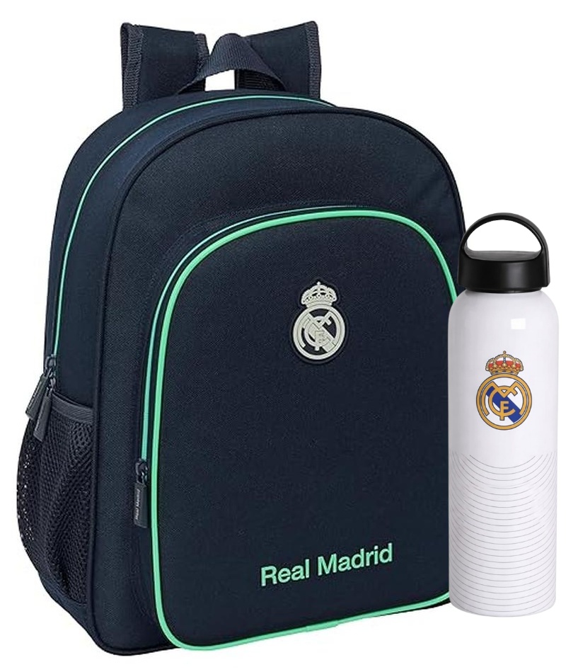 Pack OFERTA Mochila 38 cm + Botella Real Madrid  2ª Equipacion 25/26