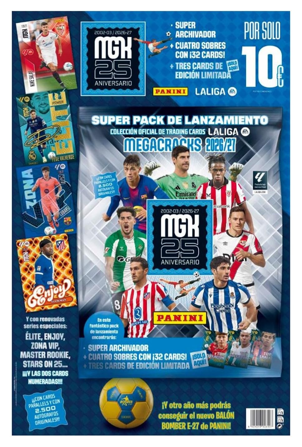 Super Pack de Lanzamiento Megacracks La Liga 26/27 Panini