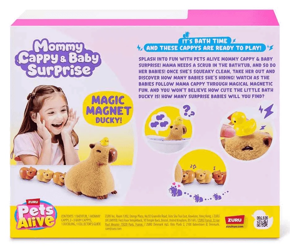 Figuras Pets Alive Mama Capybara & Bebe Sorpresa Zuru - Imagen 2