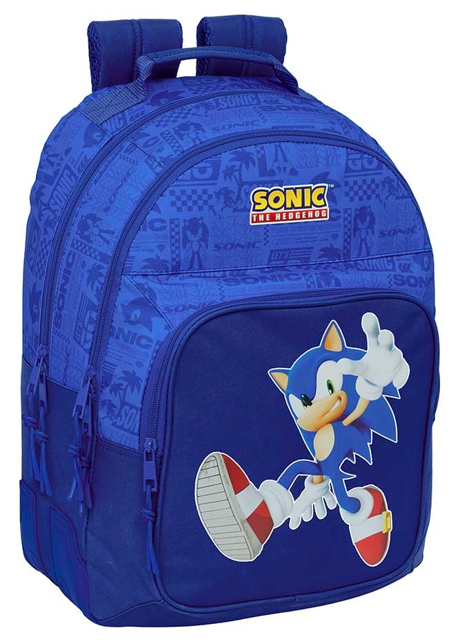 Mochila doble Sonic adaptable a carro 42cm