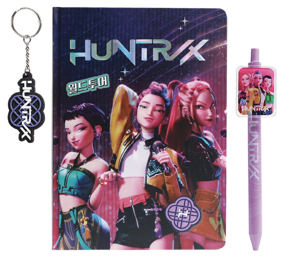 Set Libreta + Boligrafo + Llavero Las Guerreras K-Pop