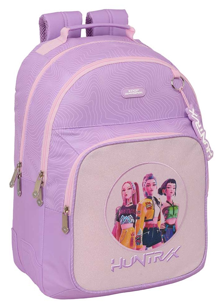 Mochila doble Iconic Las Guerreras K-Pop adaptable a carro 42cm