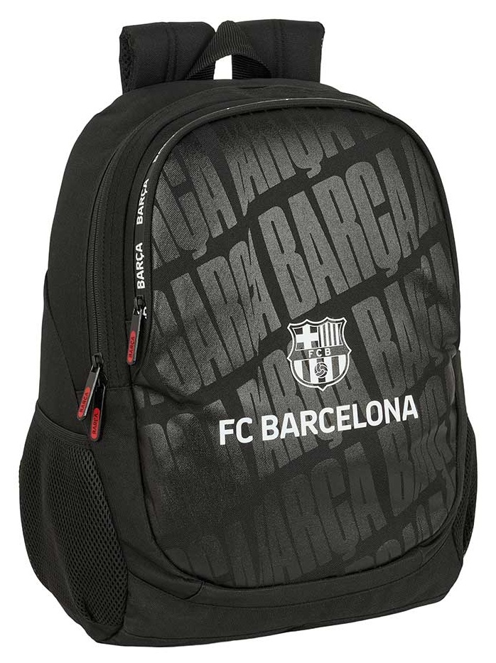 Mochila Escudo F.C. Barcelona negra adaptable a carro 44cm