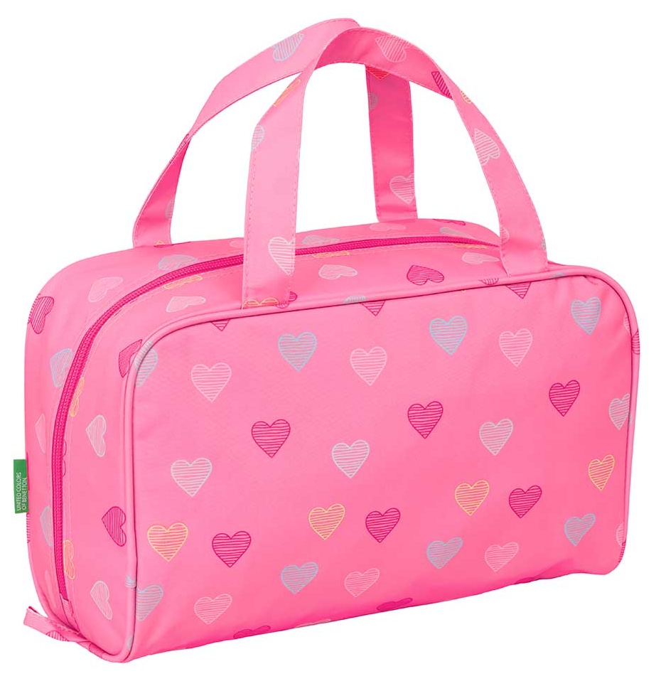 Neceser rectangular Hearts Benetton - Imagen 2