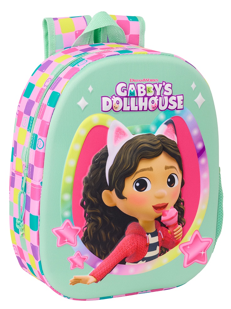 Mochila infantil Gabby La Casa de Muñecas de Gabby 3D 33cm