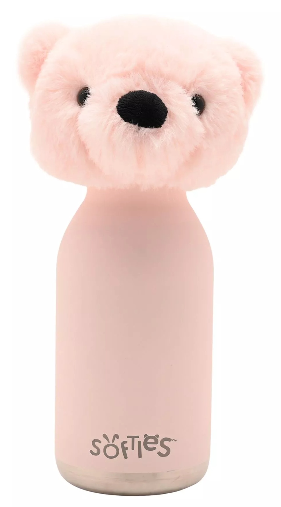Botella de agua acero Osito rosa