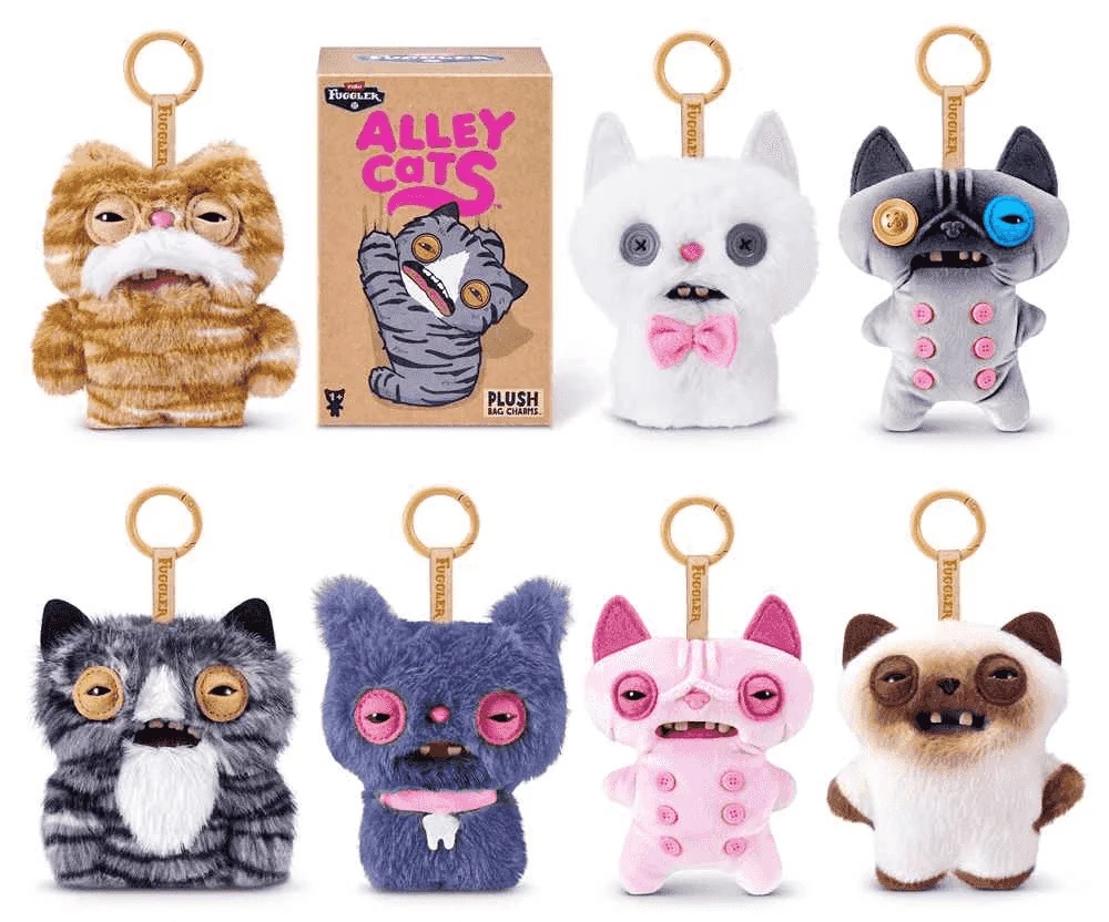 Llavero Peluche Sorpresa Fuggler Alley Cats Zuru 12cm