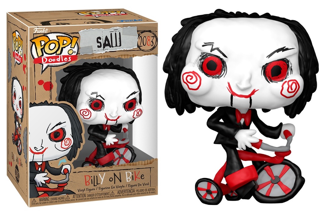 Figura Funko Pop Doodles Billy en triciclo Saw