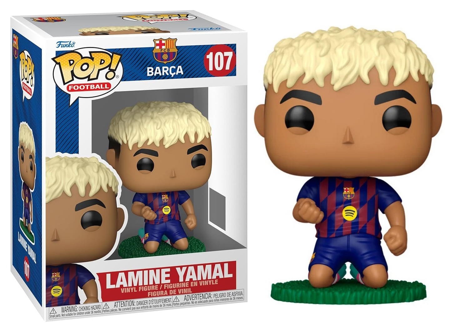 Figura Funko Pop Lamine Yamal arrodillado F.C Barcelona
