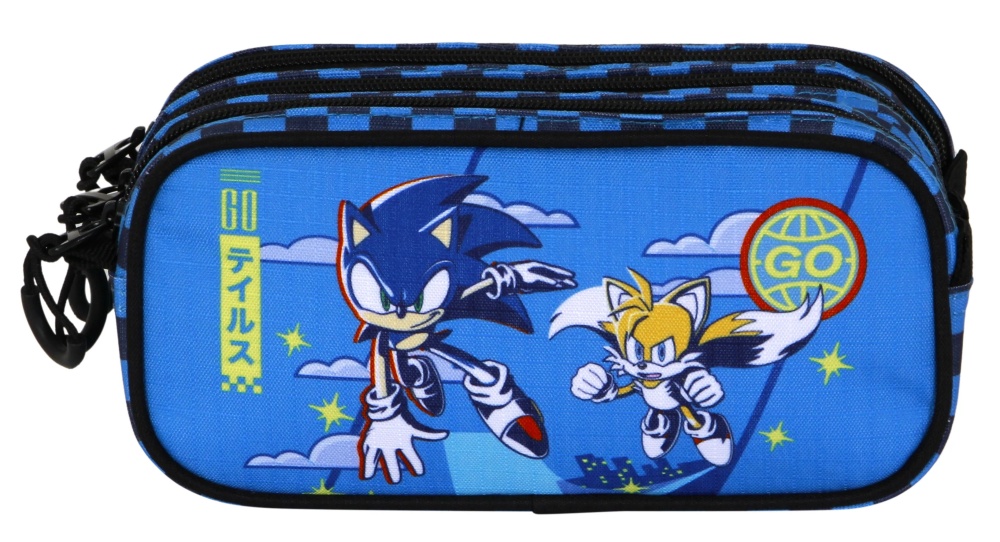 Portatodo triple rectangular Go Sonic adaptable a carro