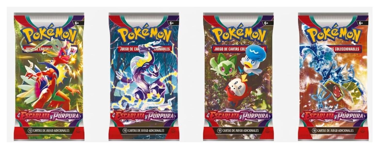Sobre de Cartas Escarlata & Purpura Pokemon TCG (castellano) - Imagen 2