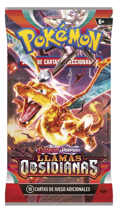 Sobre de Cartas Llamas Obsidianas Pokemon TCG (castellano)