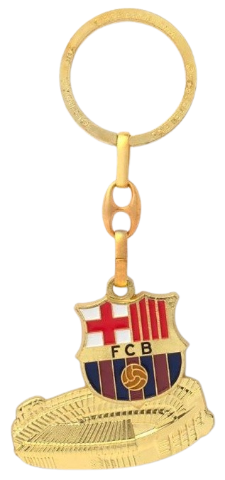 Llavero Camp Nou F.C. Barcelona dorado