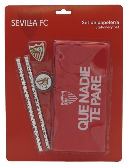 Set papeleria 5 piezas Sevilla F.C. con portatodo